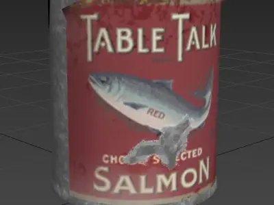Tin Can Low-poly 3D model
