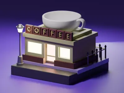 Coffee Shop 3D print model
