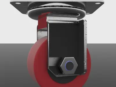 Castor Wheel 3D model 3D model