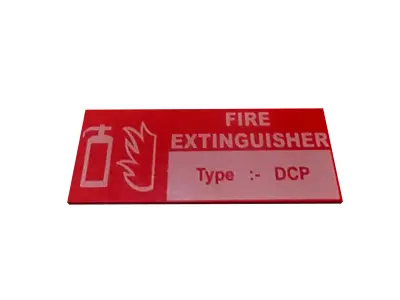Fire Extinguisher Sign Low-poly 3D model