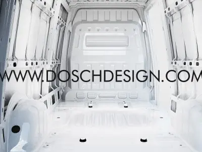 DOSCH 3D - Car Details - Electric Delivery Van 3D model