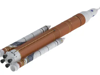 SLS Block 1B Crew Rocket 3D model