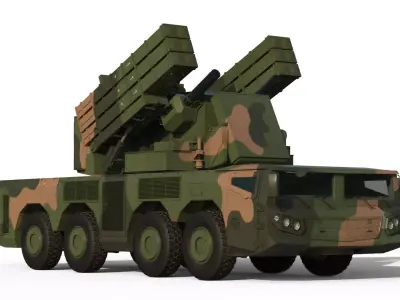 FK-2000 air defence system 3D model