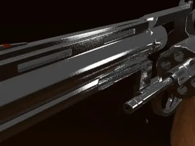 Colt Python Revolver 3D model