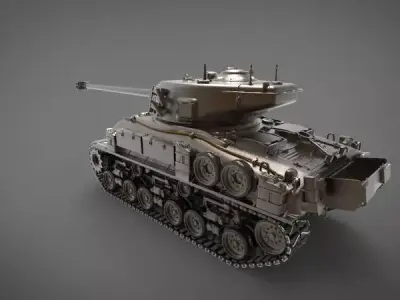 M50 sherman Tank 3D model