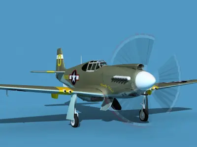North American A-36A Apache V06 USAAF 3D model