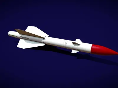 R8RM Missile Low-poly 3D model