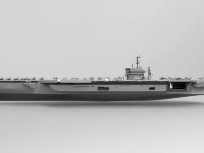 aircraft carrier USS Nimitz CVN 68 3D model