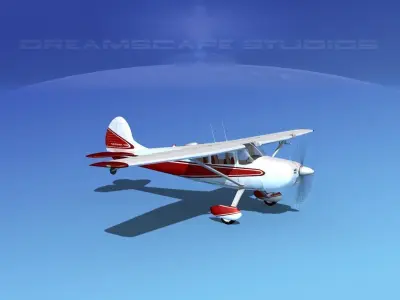 Cessna 170 V08 3D model