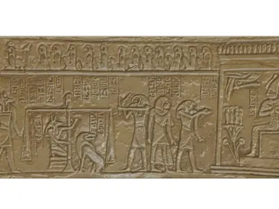 Ancient Egyptian Anubis Judgement Day Pharaoh 3D model