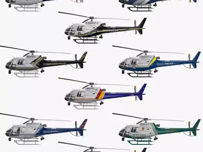 AS350 Police Helicopters Collection Vol 1 