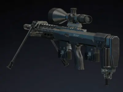 DSR Precision Low Poly Realistic Low-poly 3D model