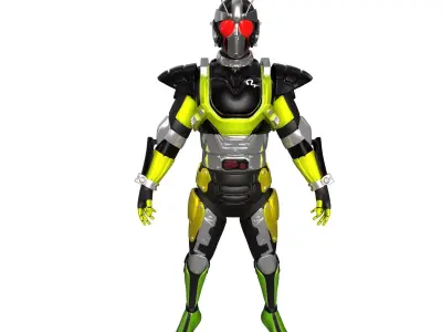 Kamen Rider RX Robo With Vortech Shooter 3D model