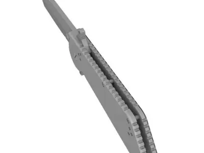 Dredd Boker knife 3D print model