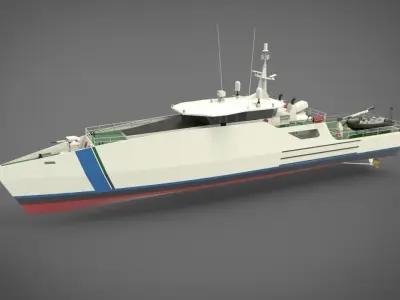 Coastguard Patrol Ship 3D model
