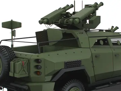 Generic MRAP Tkhir Starstreak 2022 3D model