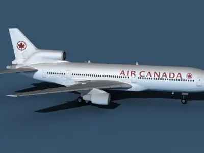 Lockheed L-1011-50  Air Canada 4 3D model