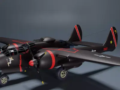 Northrop P-61 Black Widow 3D model