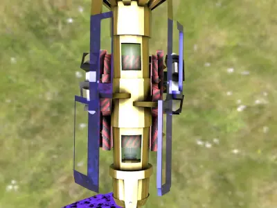 Sci-Fi Cannon 3D model