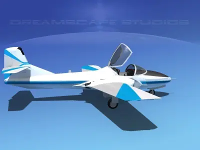 Cessna T-37 Tweetybird V17 Civil Sport 3D model