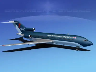 Boeing 727-100 Scotsman 3D model