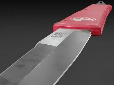 Knife MICROTECH ULTRATECH Low-poly 3D model