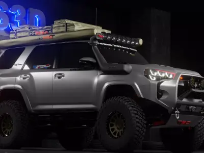 4Runner 2023 Custom Off road Interior and engine HQ  3D model