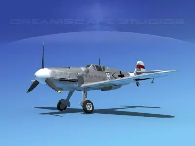 Messerschmitt BF-109 V08 3D model