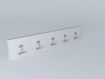 Clothes hanger - rustic style Free 3D model