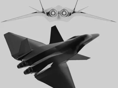 Sixth-generation fighter 3D print model