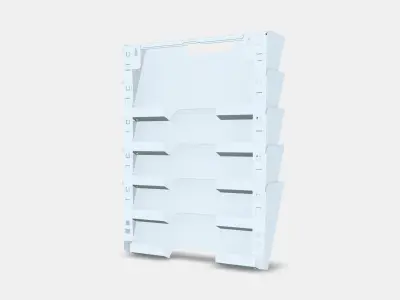 KVISSLE Wall magazine rack Low-poly 3D model