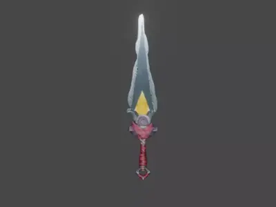 Zeloeman Sword A 44 Low-poly 3D model