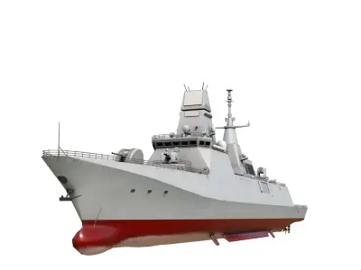 PLAN Type 054B frigate Chinese Navy Jiangkai III class Low-poly 3D model