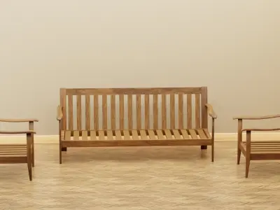 Sofa set Free 3D model