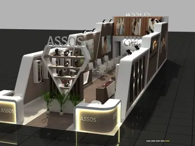 Diamon Exhibition Stand 3D model