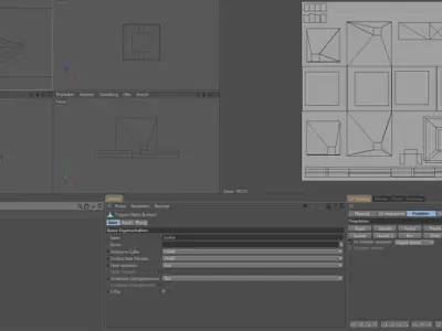 Bunker fbx concrete building in desert 3D model