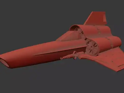3D model of a spacecraft or futuristic 3D model