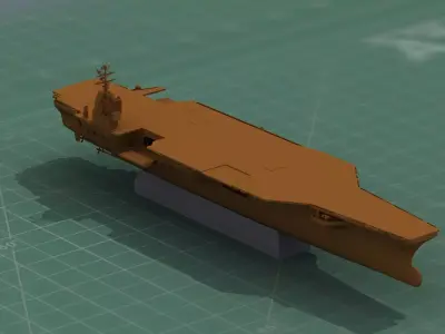 US Aircraft Carrier 3D Print Model 3D print model