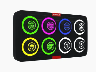 FuelTech SwitchPanel-8 Mini Low-poly 3D model