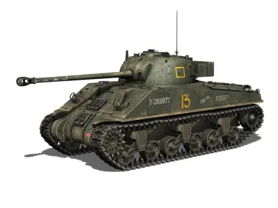 Sherman MK VC Firefly - Dopo Voi 3D model
