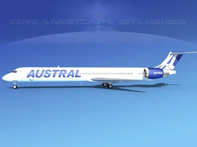 McDonnell Douglas MD-90 Austral 3D model