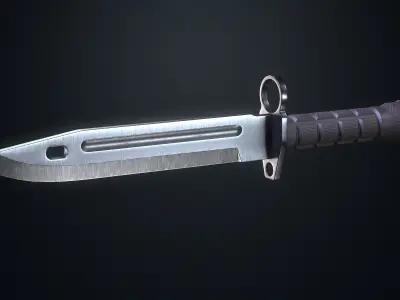 Tactical Knives Low-poly 3D model