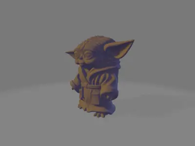 Baby Yoda Sculpture 3D print model
