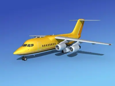 BAe 146-100 BAe Aircraft 3D model