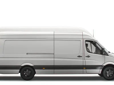 Mercedes Sprinter Cargo Van L4H3 2018 3D model