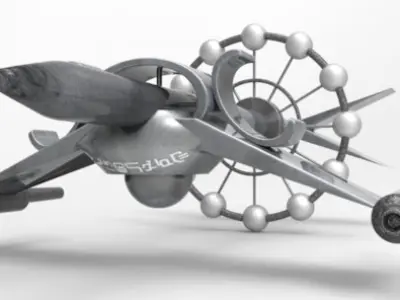 Alien Spaceship 3D model 3