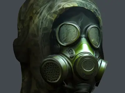 Helmet 3d model military combat Military Low-pol Low-poly 3D model