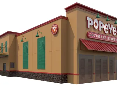 Retail-026 Popeyes 3D model