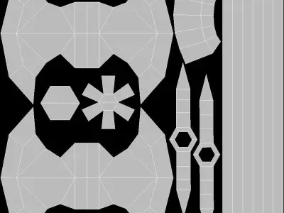 Warrior Low Poly knight Low-poly 3D model