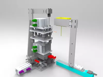 Ccd stamping mechanism 3D model